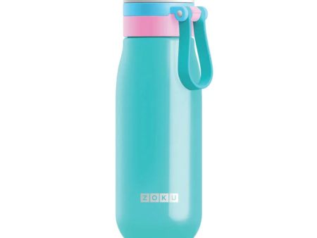 Zoku Ultralight Stainless Steel Water Bottle | Teal Color | 3 x 8 inches For Cheap