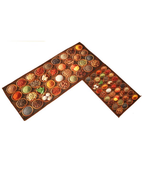 Flavours of India Nylon Kitchen Floor Mats | Set of 2 Discount