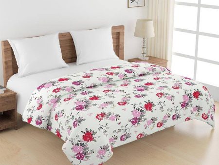 Ananda Elegant Floral Cotton Double Bed Size Quilt | 100 x 90 inches Sale