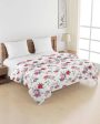 Ananda Elegant Floral Cotton Double Bed Size Quilt | 100 x 90 inches Sale