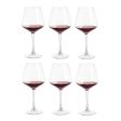 Red Wine Goblet and Champagne Glasses Clear Crystal Drinkware | Set of 6 | 2 x 12 inches | 460ml For Discount