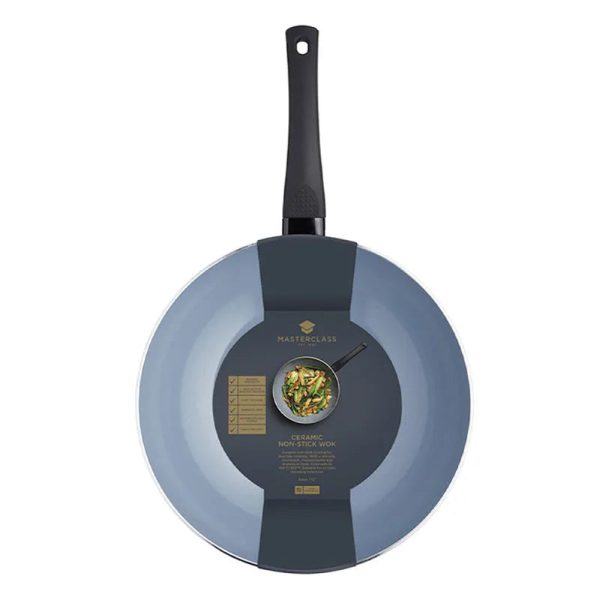 MasterClass Posh Crepe Pan Cooking Wok | 12 x 19 x 5 inches Online now