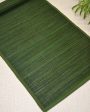 Contemporary Dark Green Bamboo Table Runner | 48 x 13 inches Online now