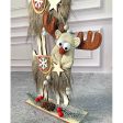 3-Tier Stacked Reindeer & Santa Table Decoration | 7 x 17 inches Supply