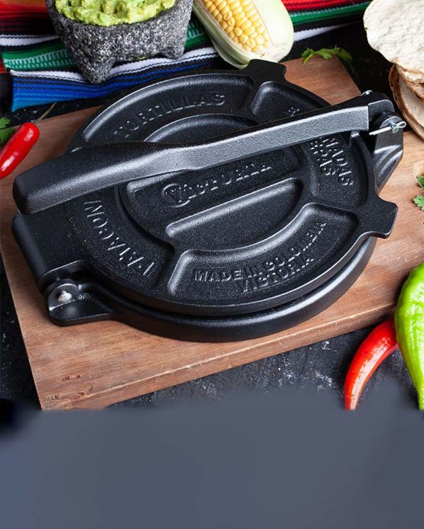 Commercial Grade Cast Iron Tortilla Press | 9 x 8 inches Online Sale