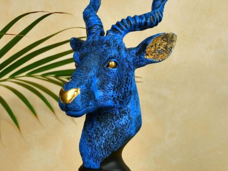 Unique Resin Deer Bust Showpiece | 4 x 5 x 13 inches Sale