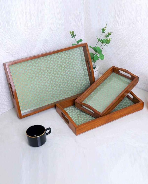 Graceful Gatherings Handcrafted Wooden Serving Trays | Set of 3 Online