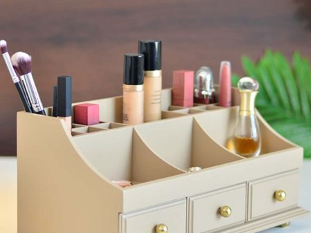 Wooden Makeup and Multi-Functional Organizer | 15 x 8 x 7 inches Online Hot Sale