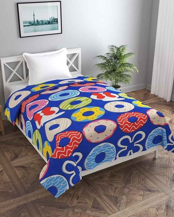 Donut Mor Printed Kids Comfy Quilts Cover With Zipper Cheap