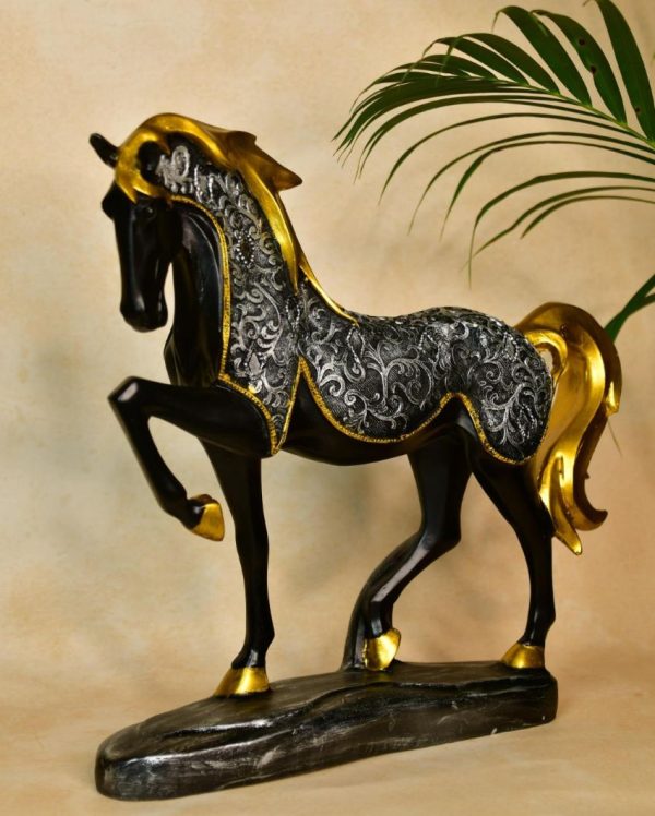 Graceful Resin Stallion Showpiece | 12 x 3 x 12 inches Online now