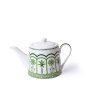 Green Lush Palm Motifs Design Porcelain Tea Pot | 9 x 4 x 6 inches | 900ml on Sale