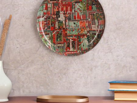 Elegant Design Multicolor Shade Window Aura Wall Plate | 10 inches Online Hot Sale