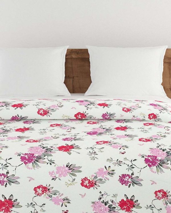 Ananda Elegant Floral Cotton Double Bed Size Quilt | 100 x 90 inches Sale