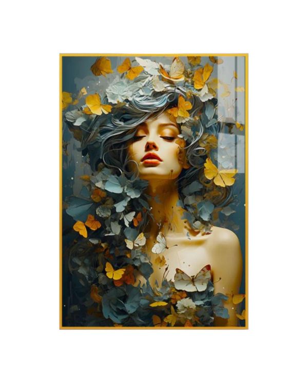 Artistic Flair Abstract Design Girl Canvas Wall Painting Hot on Sale