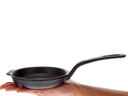 Pre-Seasoned Iron Frying Pan | Safe For All Cooktops | 10 x 5 inches For Sale