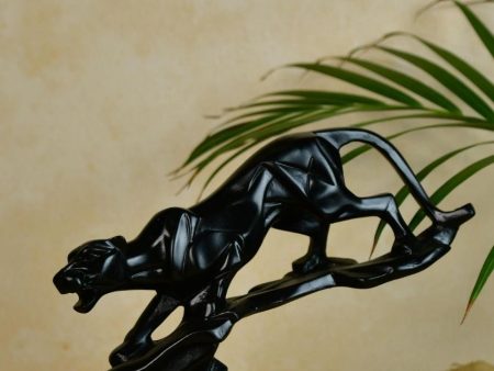 Elegant Resin Panther Statue | 9 x 2 x 8 inches Sale