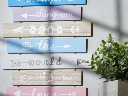 Beauty Full Thing In The World Positive Quotes Wall Hanging | 43 x 25 cm  17 x 10 inches on Sale