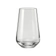 Bohemia Sandra Large Highball Glass Clear Lead Free Crystal Drink Accessory | Set of 6 | 3 x 6 inches | 440ml Cheap