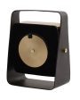 Vista Sleek Aluminium Black Table Clock | 5 x 3 x 7 inches For Cheap