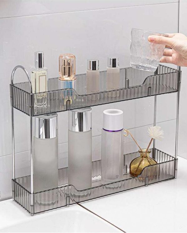 Bathroom Countertop Plastic Organiser | 12 x 7 x 13 inches Fashion