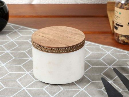 Chic Marble Jar With Lid | 4 x 3 inches For Cheap