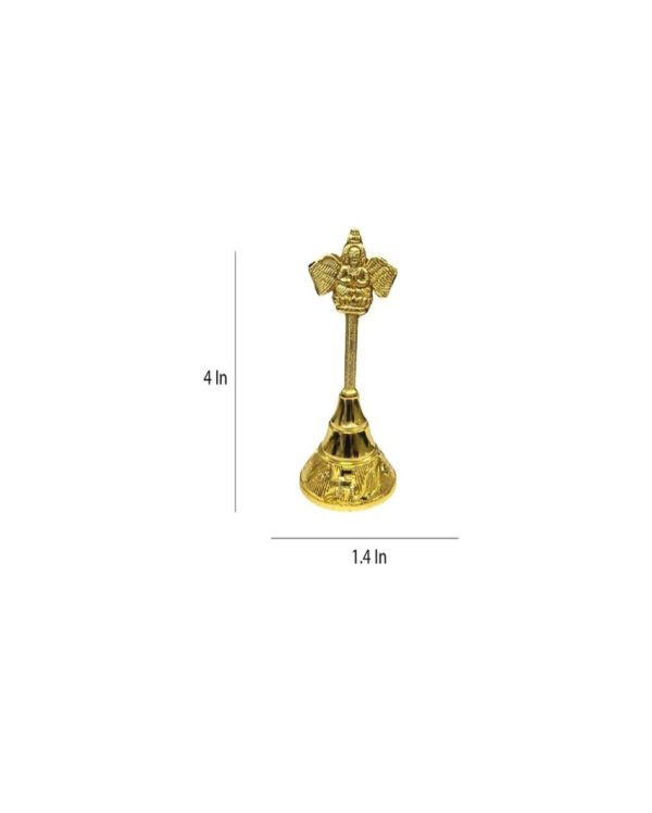 Classic Gold Pooja Garuda Ghanti | Set of 5 | 1 x 4 inches Online now