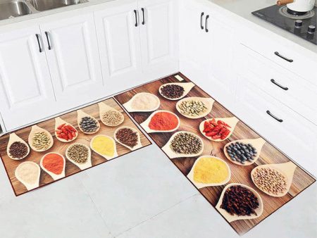 Ten Spices Nylon Kitchen Floor Mats | Set of 2 Supply