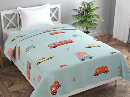 Animal Bus Printed Kids Comfy Quilts Cover With Zipper Online