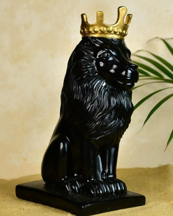 Bold Black Lion Showpiece | 7 x 5 x 11 inches Cheap