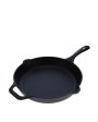 Large Cast Iron Frying Pan Non-GMO Flaxseed Oil | Safe For All Cooktops | 20 x 13 inches Online Sale