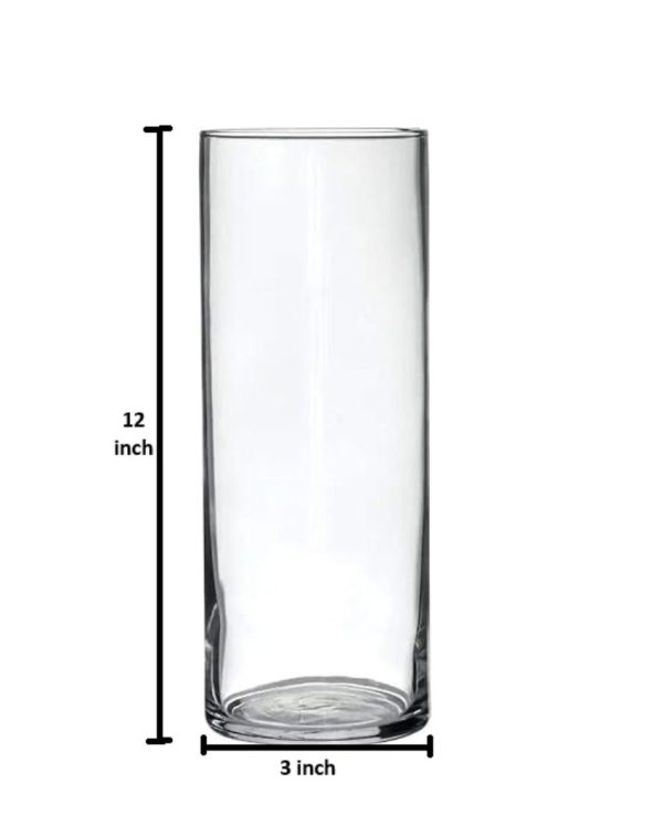 Clear Visions Glass Vase | 3 x 12 inches Sale