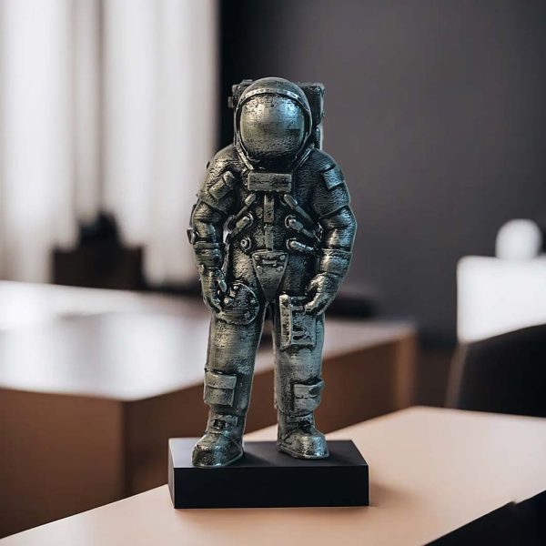 Astronaut Silver Statue Decorative Showpiece | 4 x 4 x 8 inches For Cheap