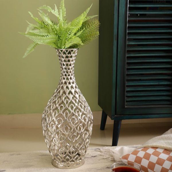 Cavendish Decorative Metal Floor Vase | 10 x 22 inches For Sale