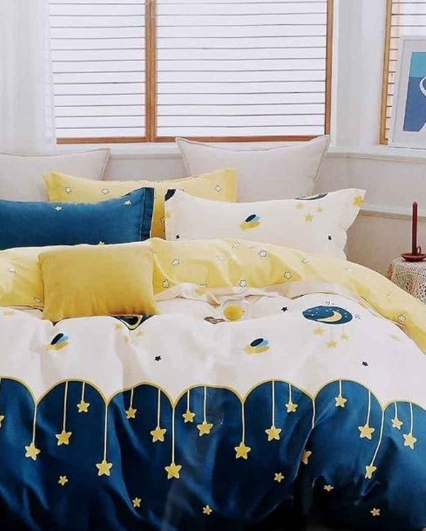 Hanging Star Printed Kids Comfy Quilts Cover With Zipper For Discount