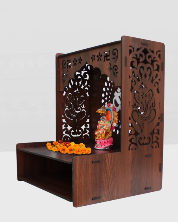 Beautiful Traditional Mandir Shelf for Home | 15 x 12 x 18 inches Online Sale