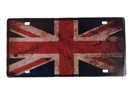 England Flag Number Plates Wall Sign | 6 x 1 x 12 inches For Cheap