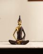 Golden Brown Meditating Buddha Showpiece | 3 x 6 x 7 inches Online now