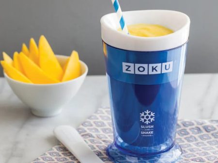 Zoku Slush and Shake Maker With 1 Spoon | Blue Color | 4 x 6 inches For Sale