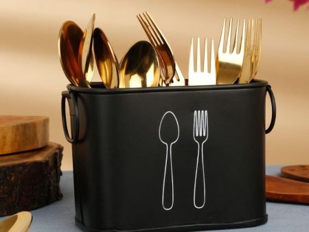 Premium Look Durable Metal Cutlery Organizer | 6 x 4 x 5 inches Hot on Sale