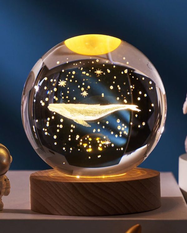 Whale Crystal Ball USB Led Night Lamp | 3 x 4 inches Hot on Sale