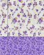 Veda Purple Floral Cotton Double Bed Size Quilt | 100 x 90 inches For Discount