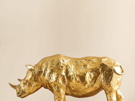 Majestic Resin Rhinoceros Figurine | 2 x 10 x 5 inches Online