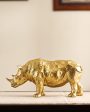 Majestic Resin Rhinoceros Figurine | 2 x 10 x 5 inches Online