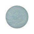 Elegant Aqua Shade Handmade Wool Round Area Rug Sale