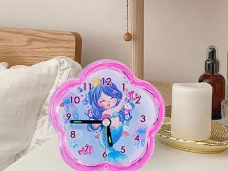 Flower Shaped Pink Alarm Table Clock | 4 x 2 inches Online now