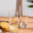 Tom Collins Water and Juice Glass Combo Clear Crystal Tableware | Set of 6 | 3 x 4 inches | 330ml For Discount