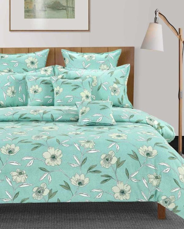 Pastel Vogue Floral Cotton Double Bed Size Quilt | 100 x 90 inches For Discount