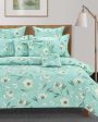 Pastel Vogue Floral Cotton Double Bed Size Quilt | 100 x 90 inches For Discount