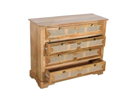 Spacious Brown Carter Four Drawer Dresser | 43 x 18 x 36 inches Online now