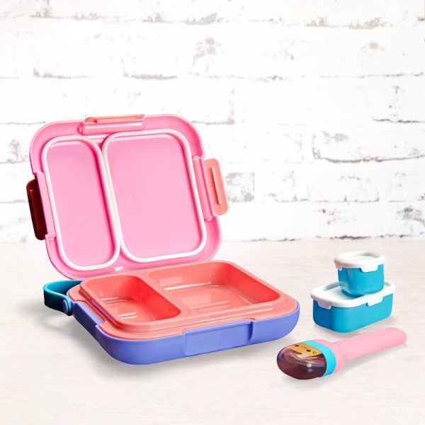 Zoku Lunch Box and Pocket Cutlery Duo Set |  Pack Of 2 Online now